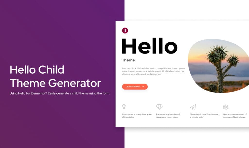 Hello Child Theme Generator