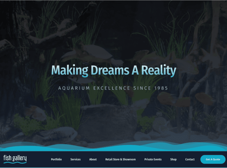 Web Design in Texas: TheFishGallery,com