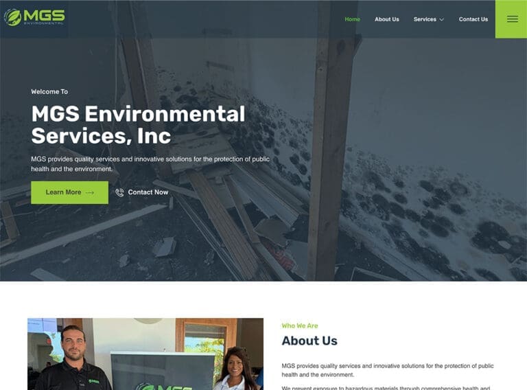 Web Design For MGS Environmental