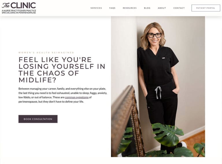 Web Design For Washington DC The Clinic NP